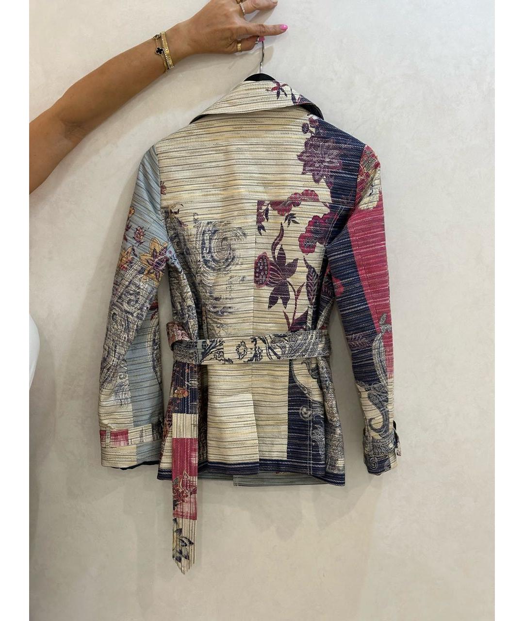 ETRO Голубой хлопковый жакет/пиджак, фото 2