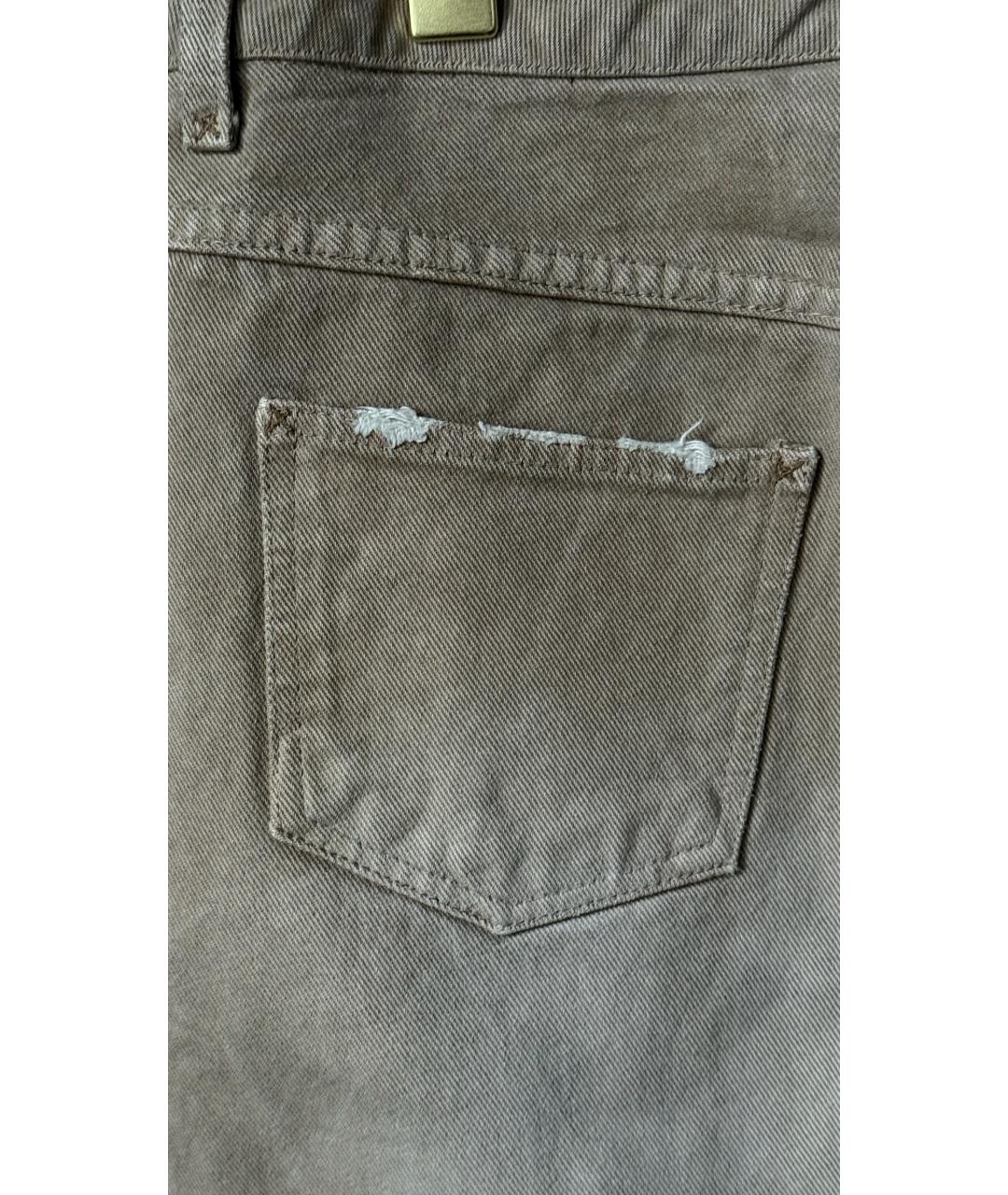 DOLCE&GABBANA Бежевая деним юбка миди, фото 4