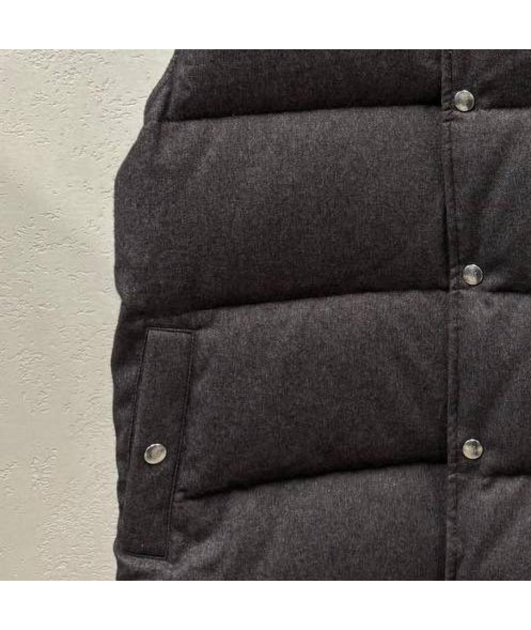 ELEVENTY Коричневый кашемировый жилет, фото 4