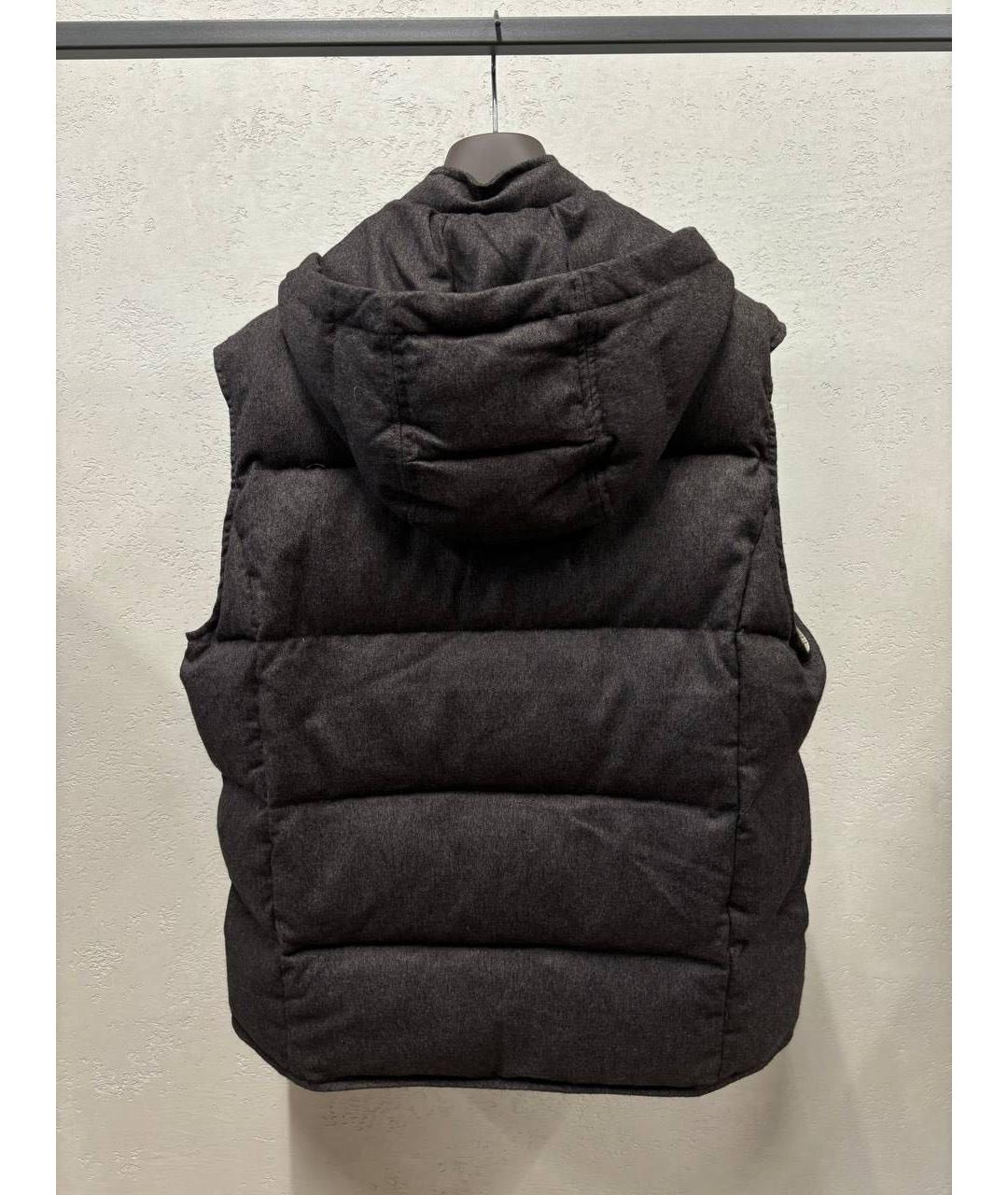 ELEVENTY Коричневый кашемировый жилет, фото 2