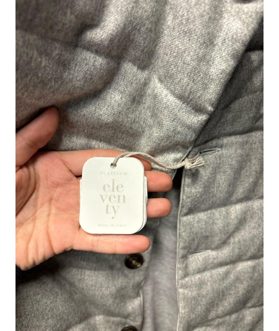 ELEVENTY Серый кашемировый жилет, фото 3