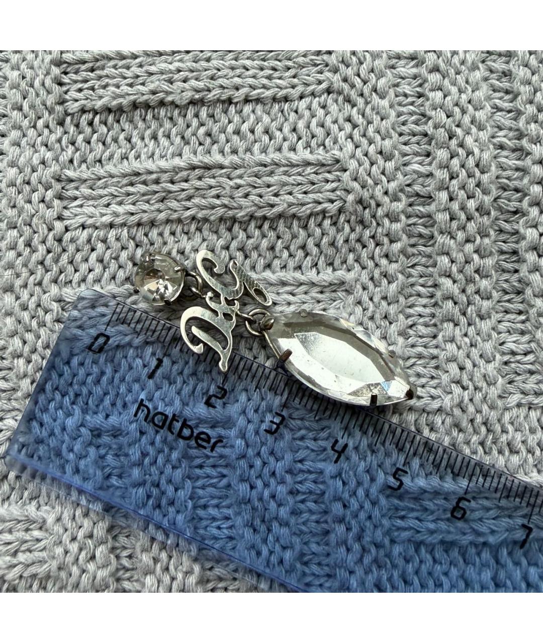 DOLCE&GABBANA Серебряные металлические серьги, фото 5