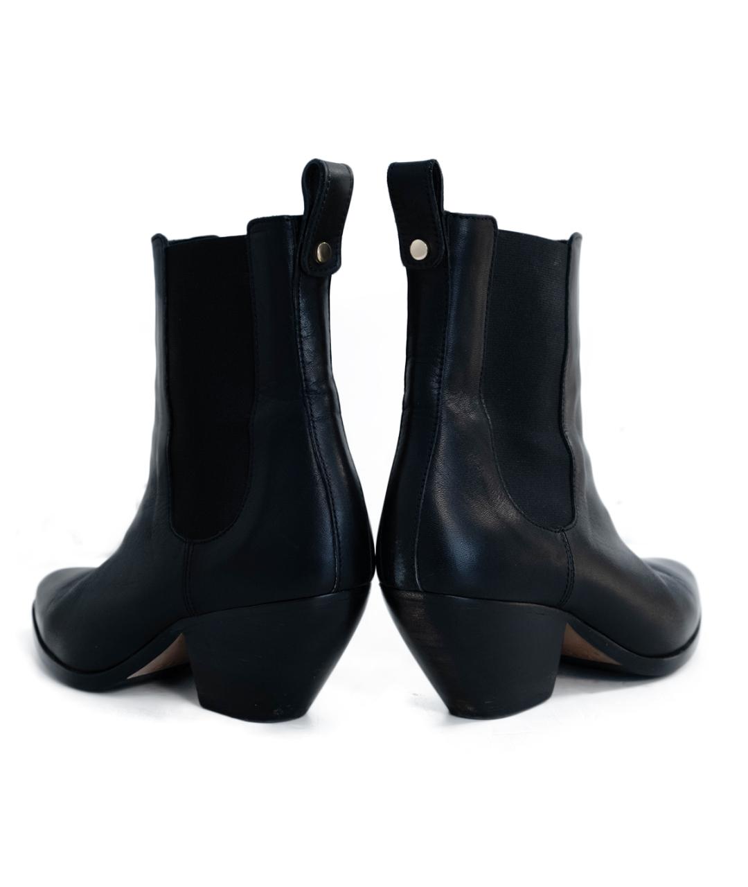 SANDRO Черные кожаные ботильоны, фото 5