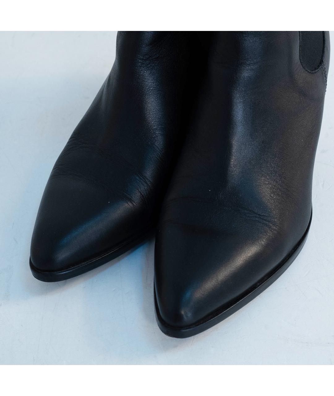 SANDRO Черные кожаные ботильоны, фото 3