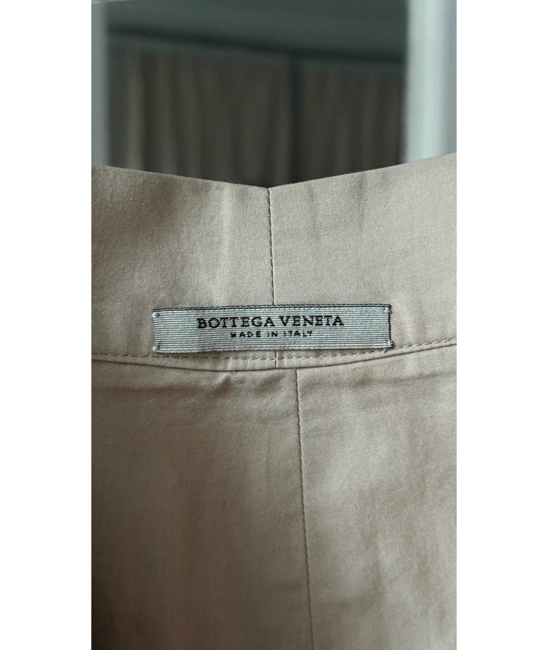 BOTTEGA VENETA Бежевая юбка миди, фото 3