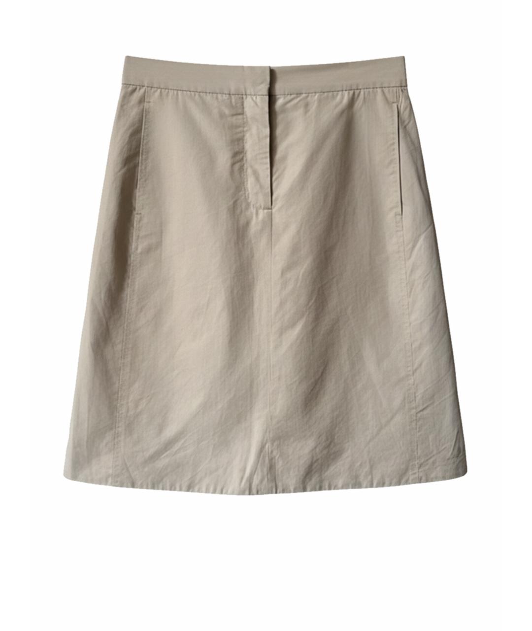 BOTTEGA VENETA Бежевая юбка миди, фото 1