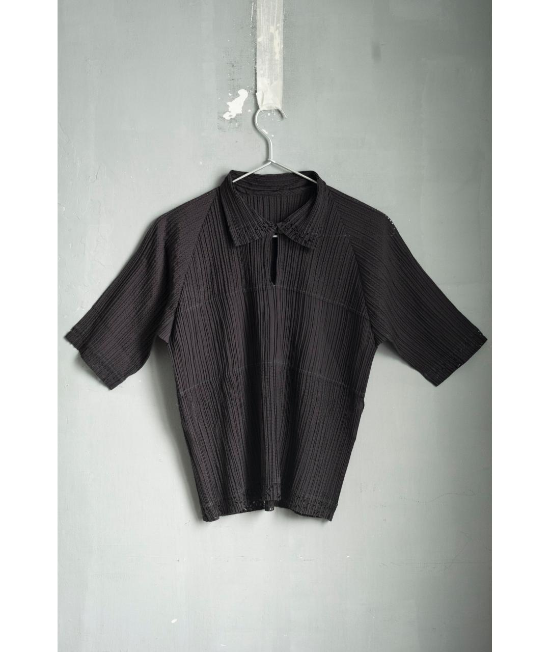 ISSEY MIYAKE Черная синтетическая рубашка, фото 9