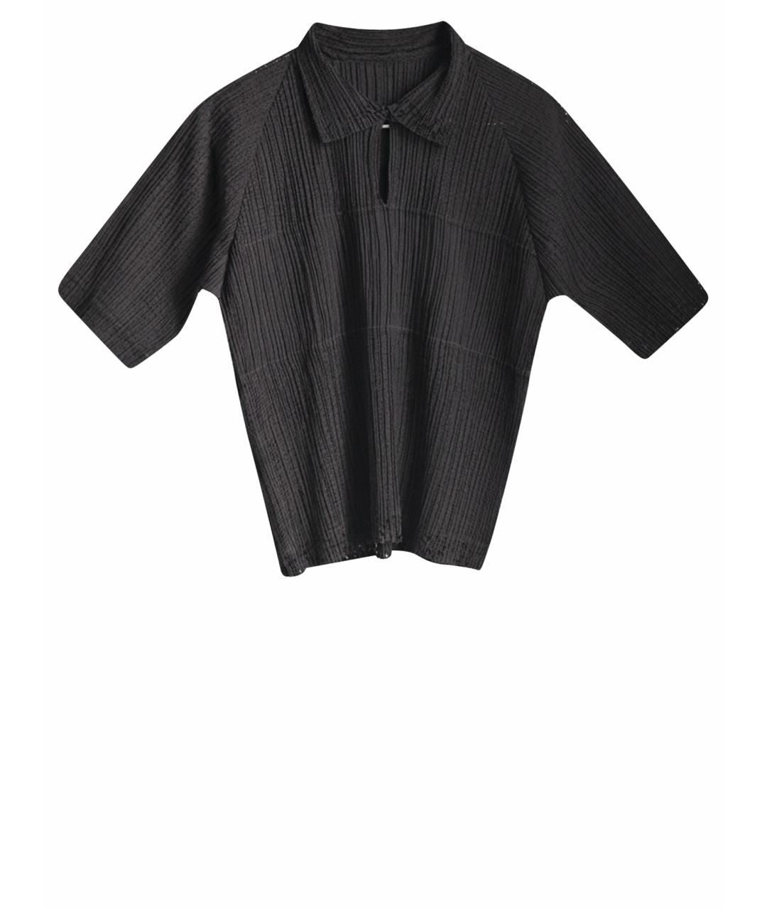 ISSEY MIYAKE Черная синтетическая рубашка, фото 1