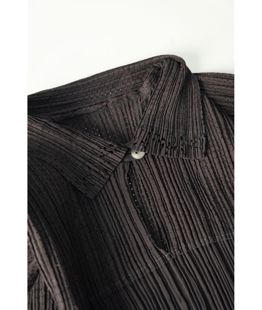 ISSEY MIYAKE Черная синтетическая рубашка, фото 6