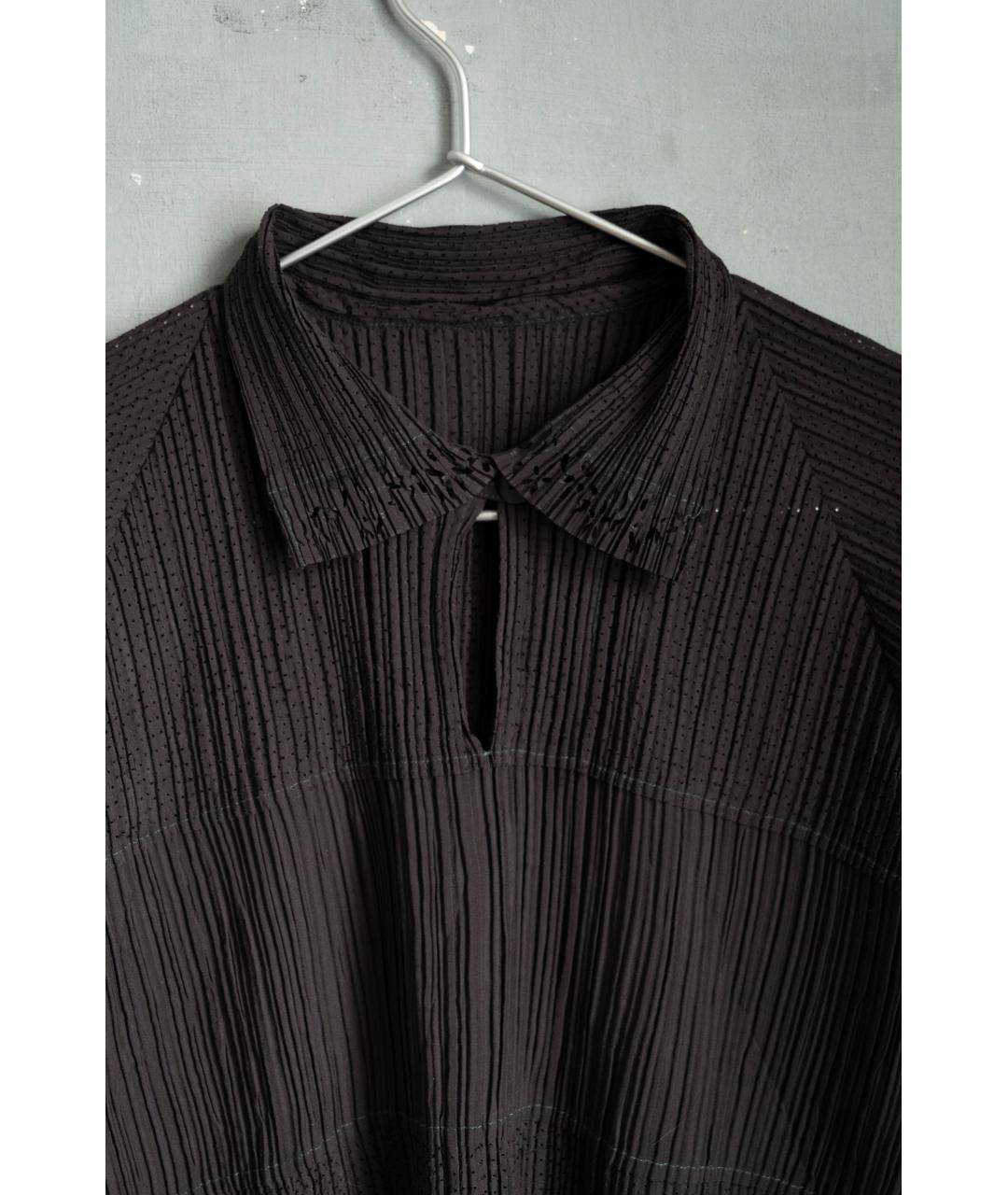 ISSEY MIYAKE Черная синтетическая рубашка, фото 2