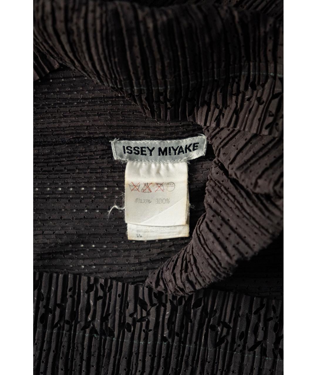 ISSEY MIYAKE Черная синтетическая рубашка, фото 7