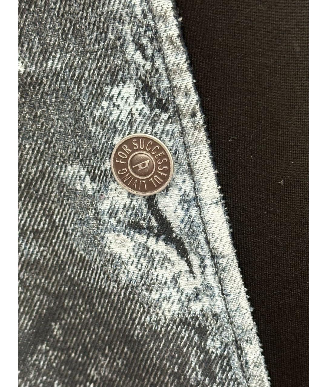 DIESEL Синий хлопковый тренч/плащ, фото 6