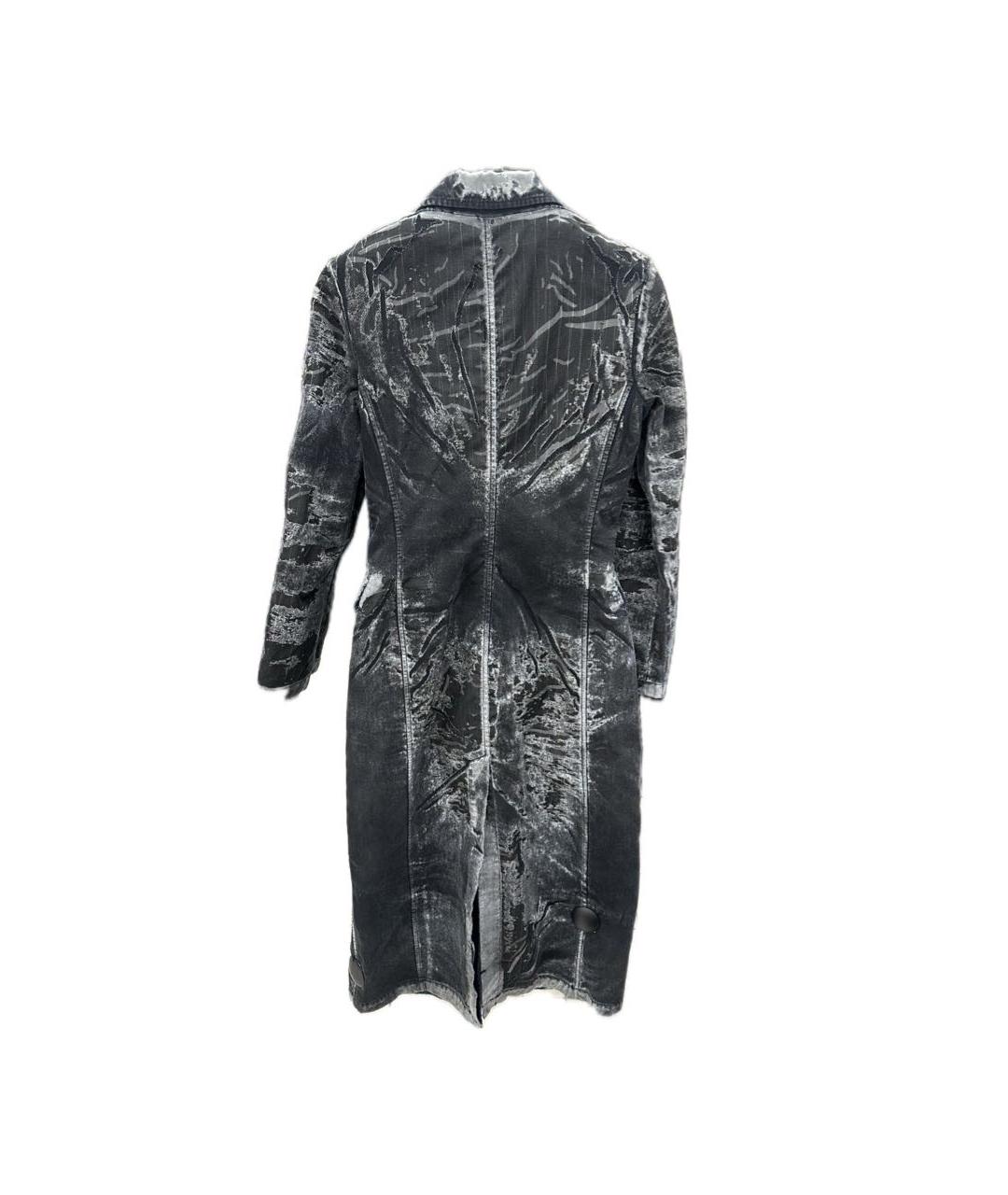 DIESEL Синий хлопковый тренч/плащ, фото 2