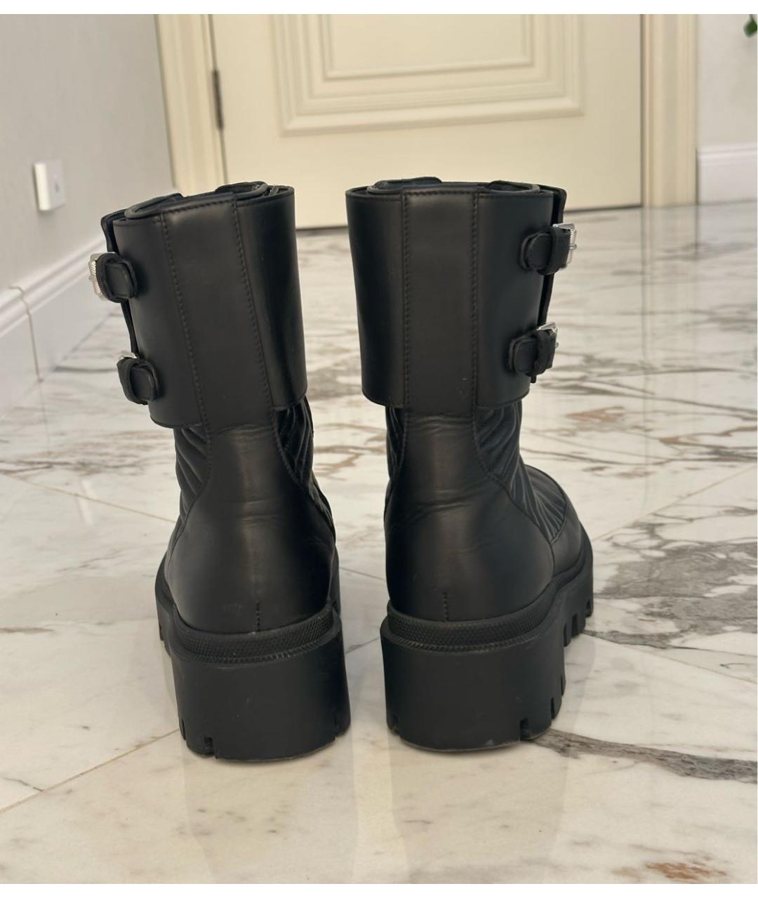 GUCCI Черные ботинки из искусственной кожи, фото 4