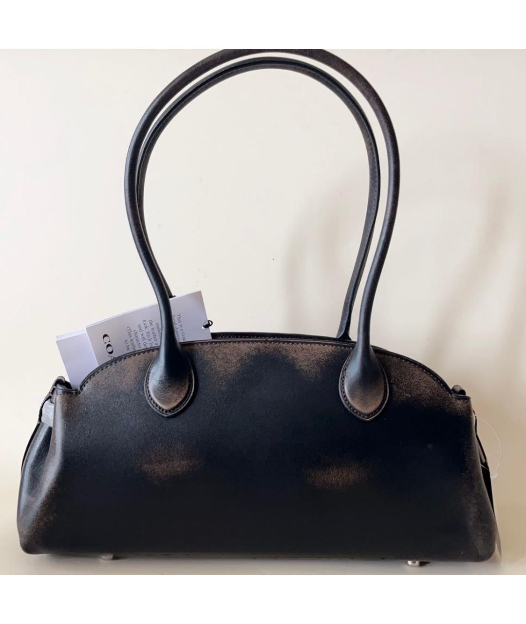 COACH Коричневая кожаная сумка через плечо, фото 8