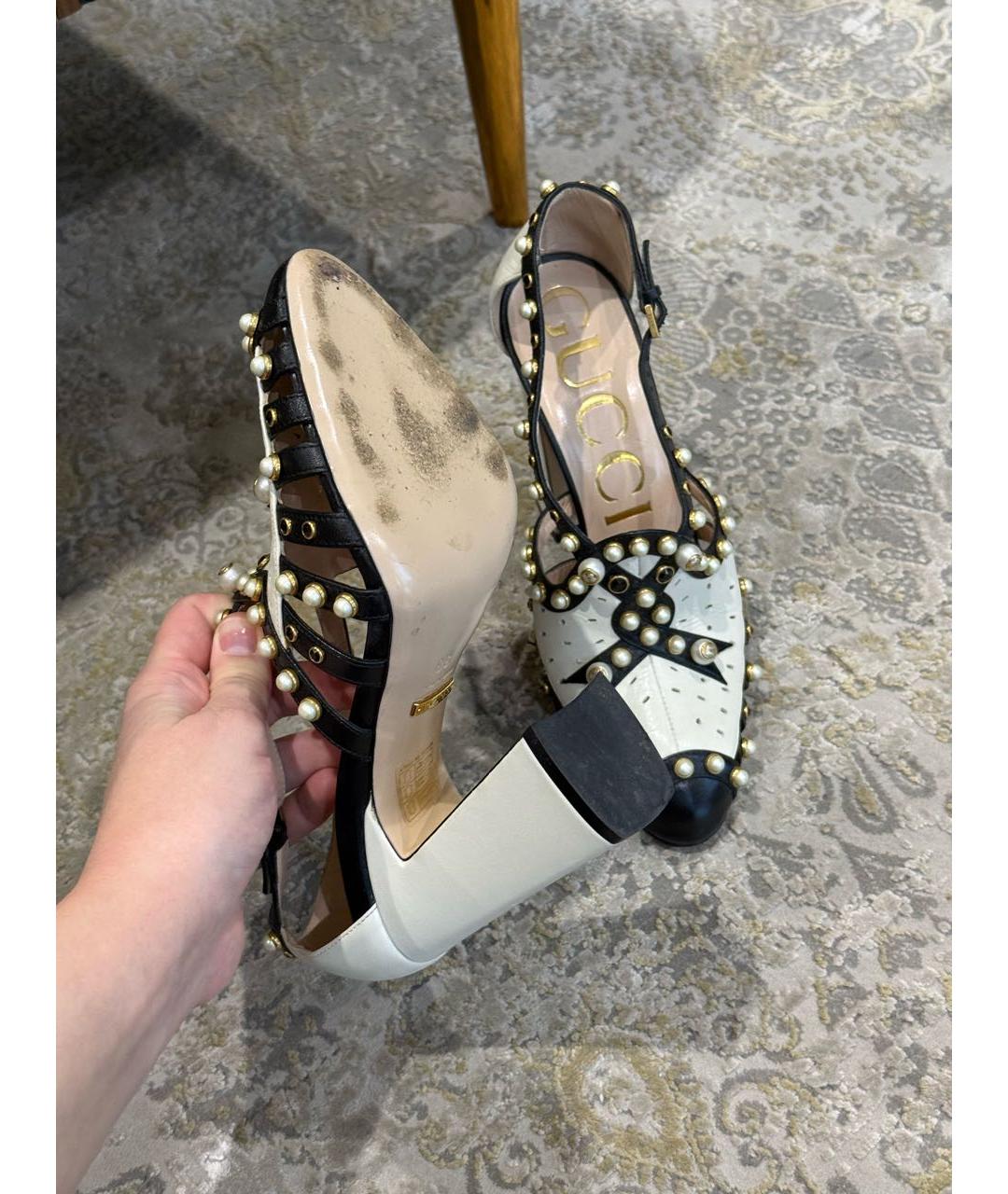 GUCCI Мульти кожаные туфли, фото 6