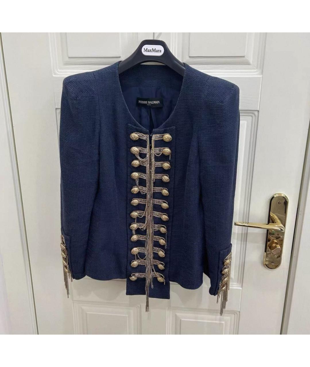 PIERRE BALMAIN Синий жакет/пиджак, фото 3