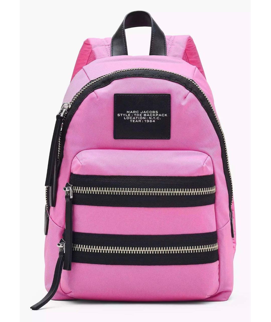 MARC JACOBS Розовый тканевый рюкзак, фото 5