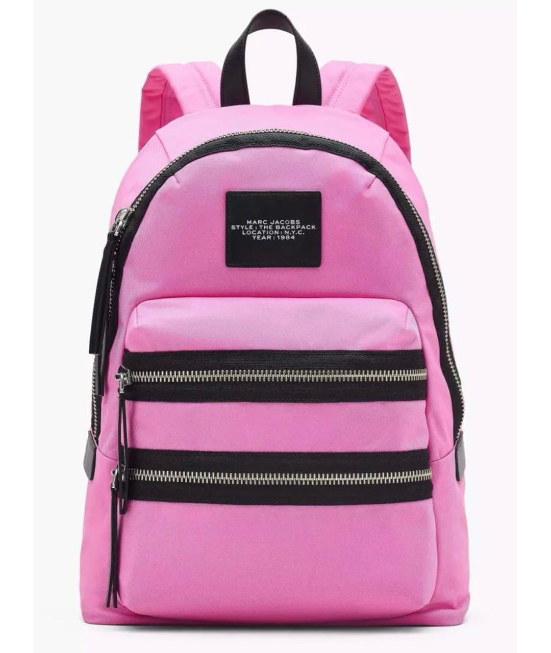 MARC JACOBS Розовый тканевый рюкзак, фото 5