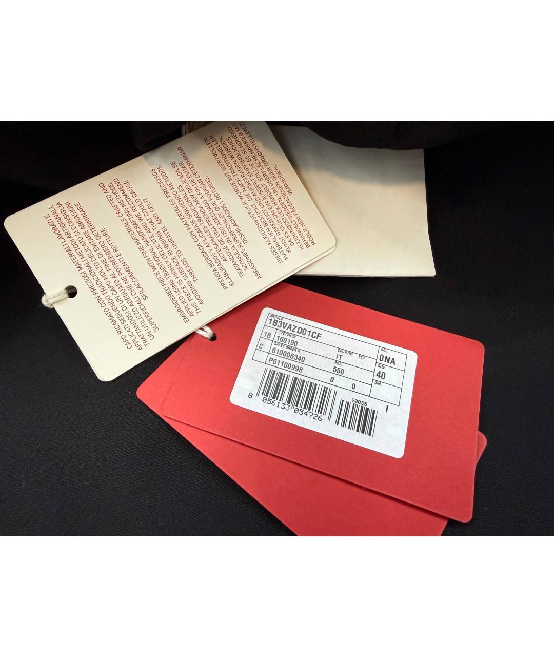 VALENTINO Черное шерстяное коктейльное платье, фото 9