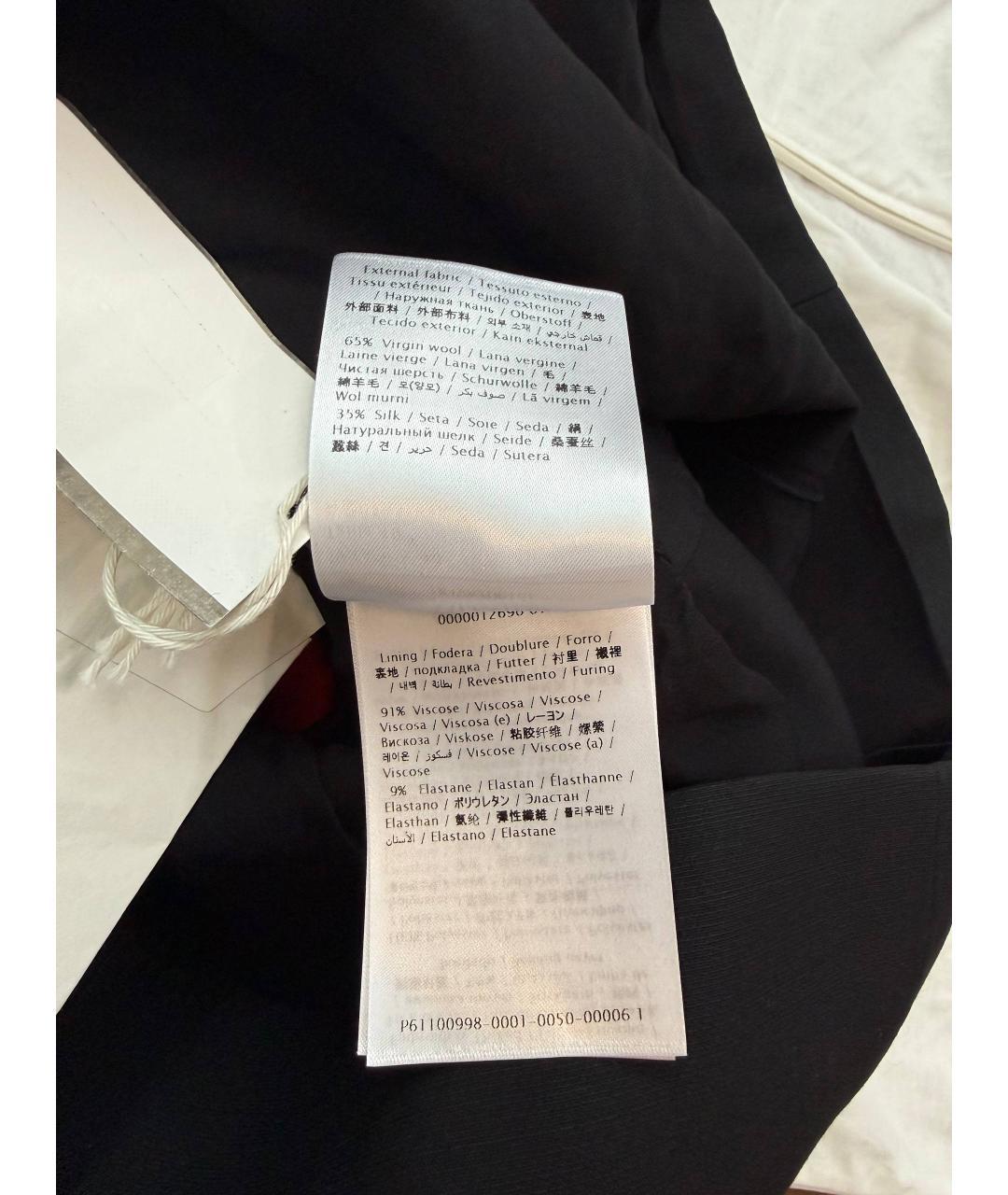 VALENTINO Черное шерстяное коктейльное платье, фото 8