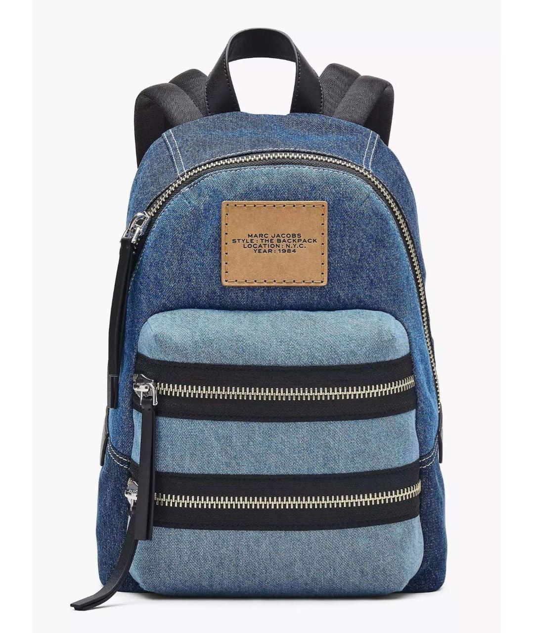 MARC JACOBS Синий деним рюкзак, фото 5