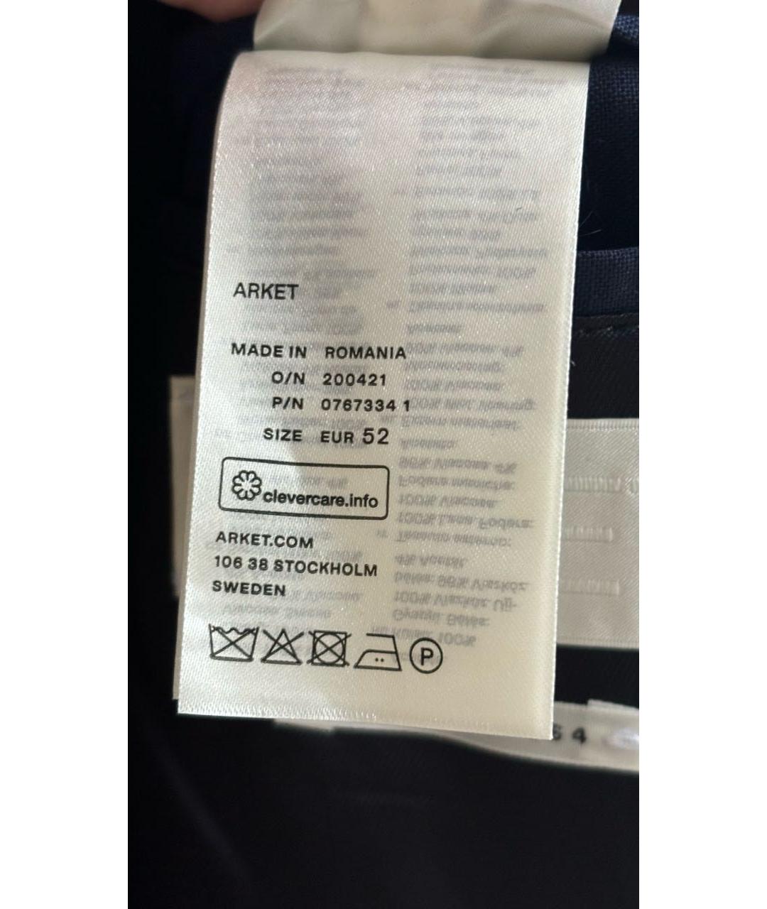 ARKET Темно-синий шерстяной пиджак, фото 5