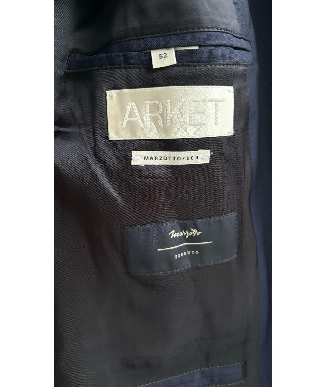 ARKET Темно-синий шерстяной пиджак, фото 3