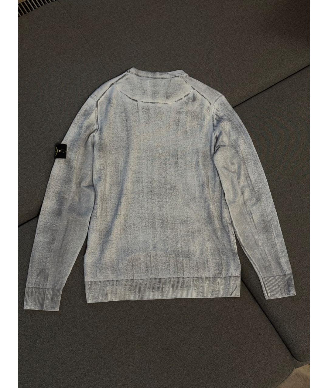 STONE ISLAND Серый шерстяной джемпер / свитер, фото 2