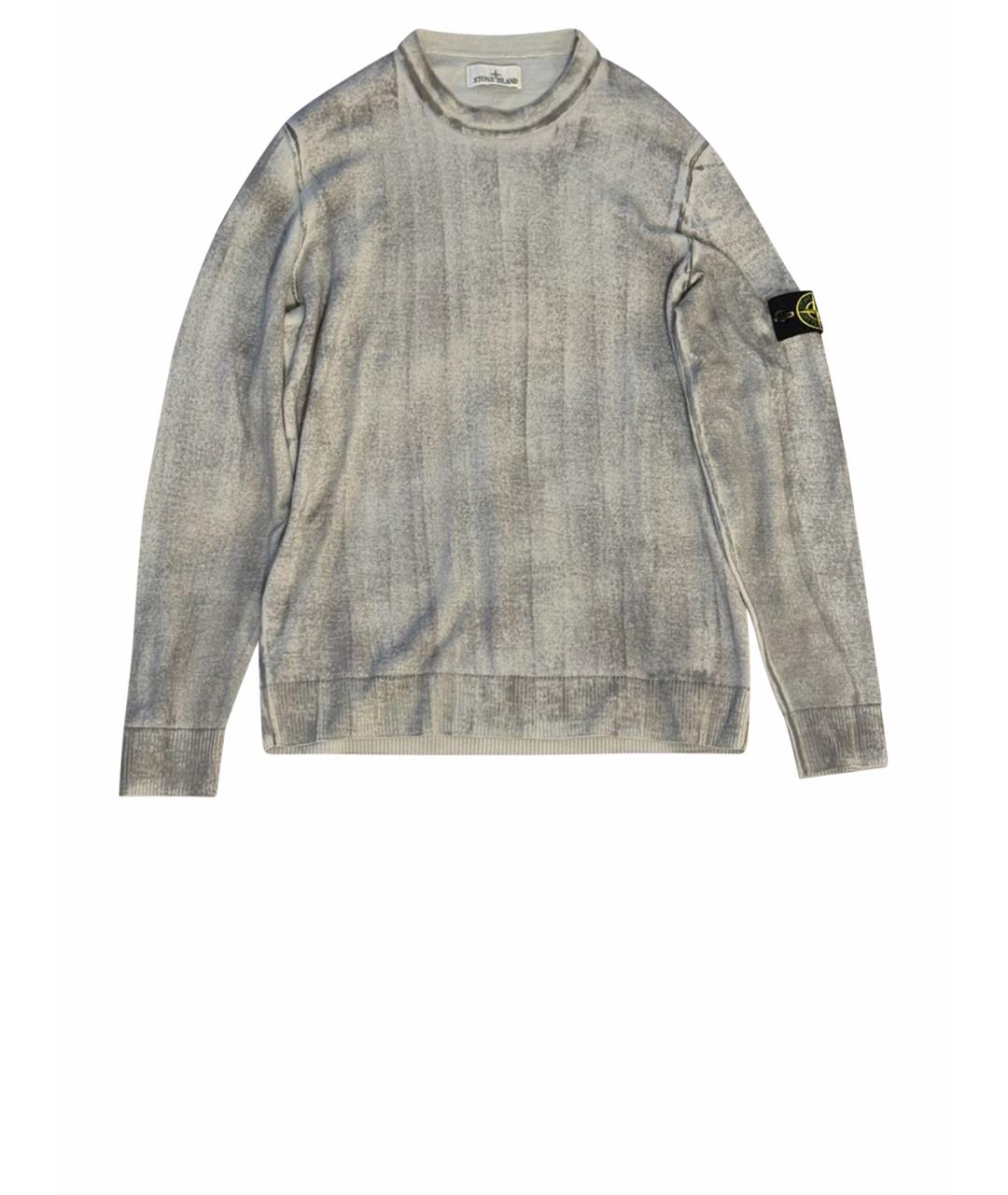 STONE ISLAND Серый шерстяной джемпер / свитер, фото 1