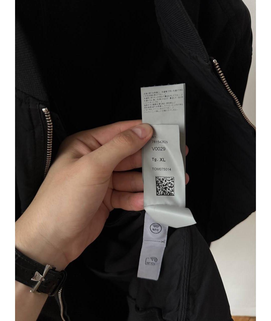 STONE ISLAND Черная хлопковая куртка, фото 7