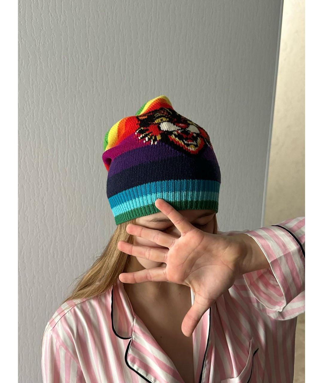 GUCCI Мульти шерстяная шапка, фото 5