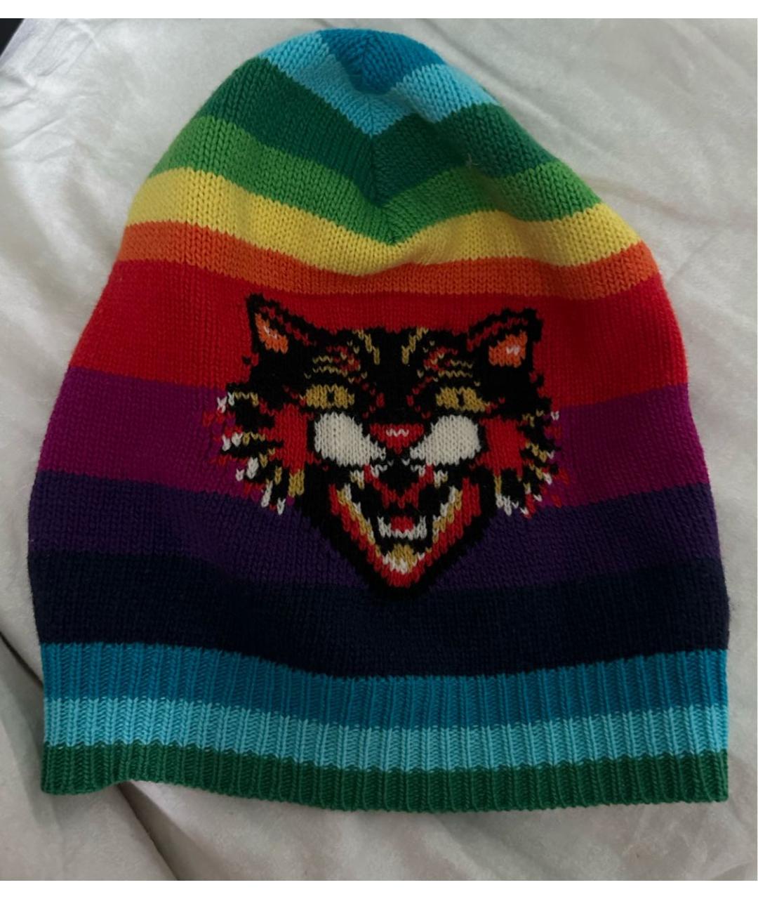 GUCCI Мульти шерстяная шапка, фото 6