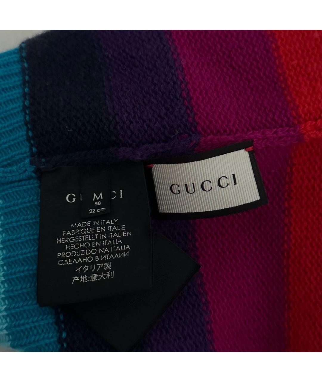 GUCCI Мульти шерстяная шапка, фото 3