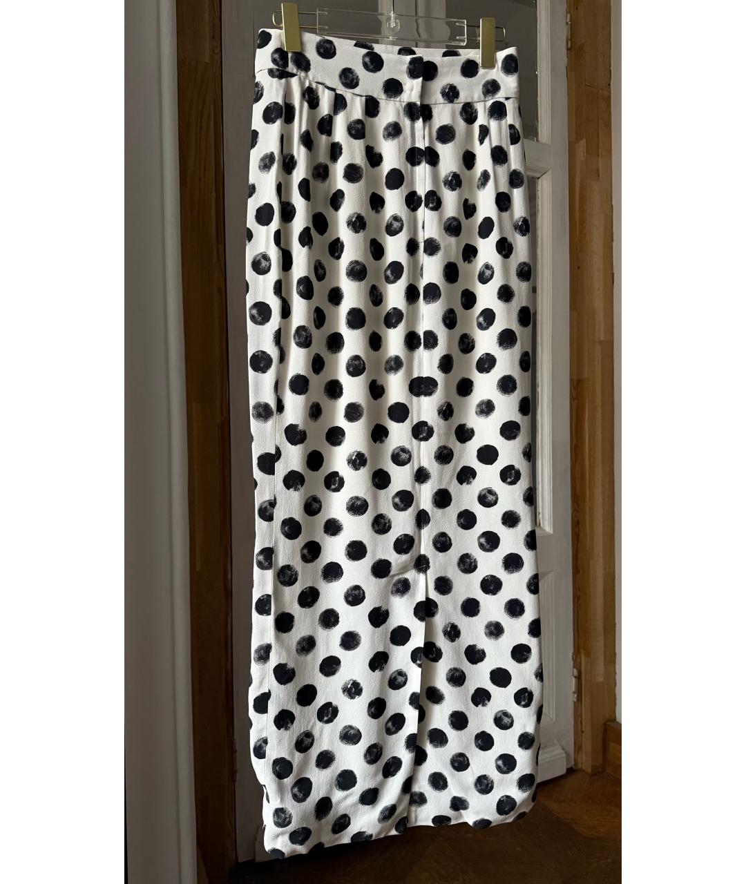 DOLCE&GABBANA Белая вискозная юбка макси, фото 2