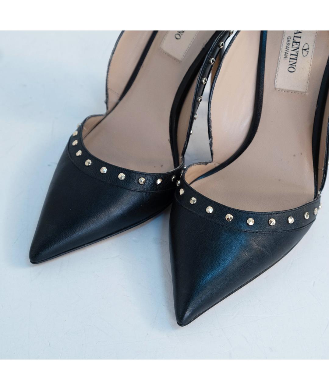 VALENTINO Черные кожаные туфли, фото 3