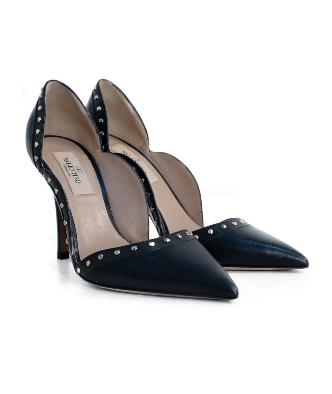 VALENTINO Черные кожаные туфли, фото 2