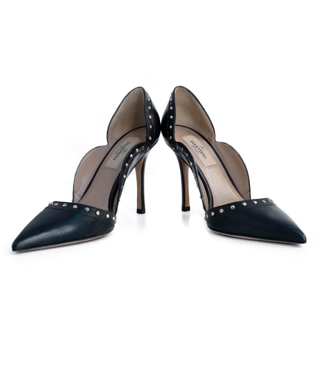 VALENTINO Черные кожаные туфли, фото 4