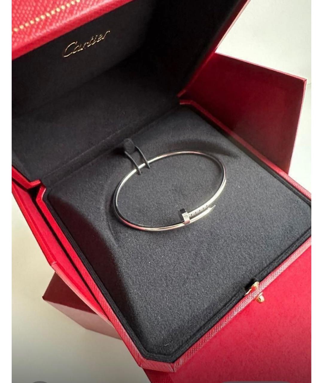 CARTIER Белый браслет из белого золота, фото 2