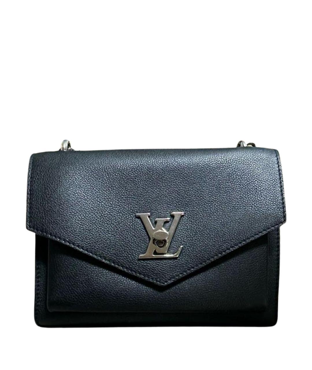 LOUIS VUITTON Черная кожаная сумка через плечо, фото 1