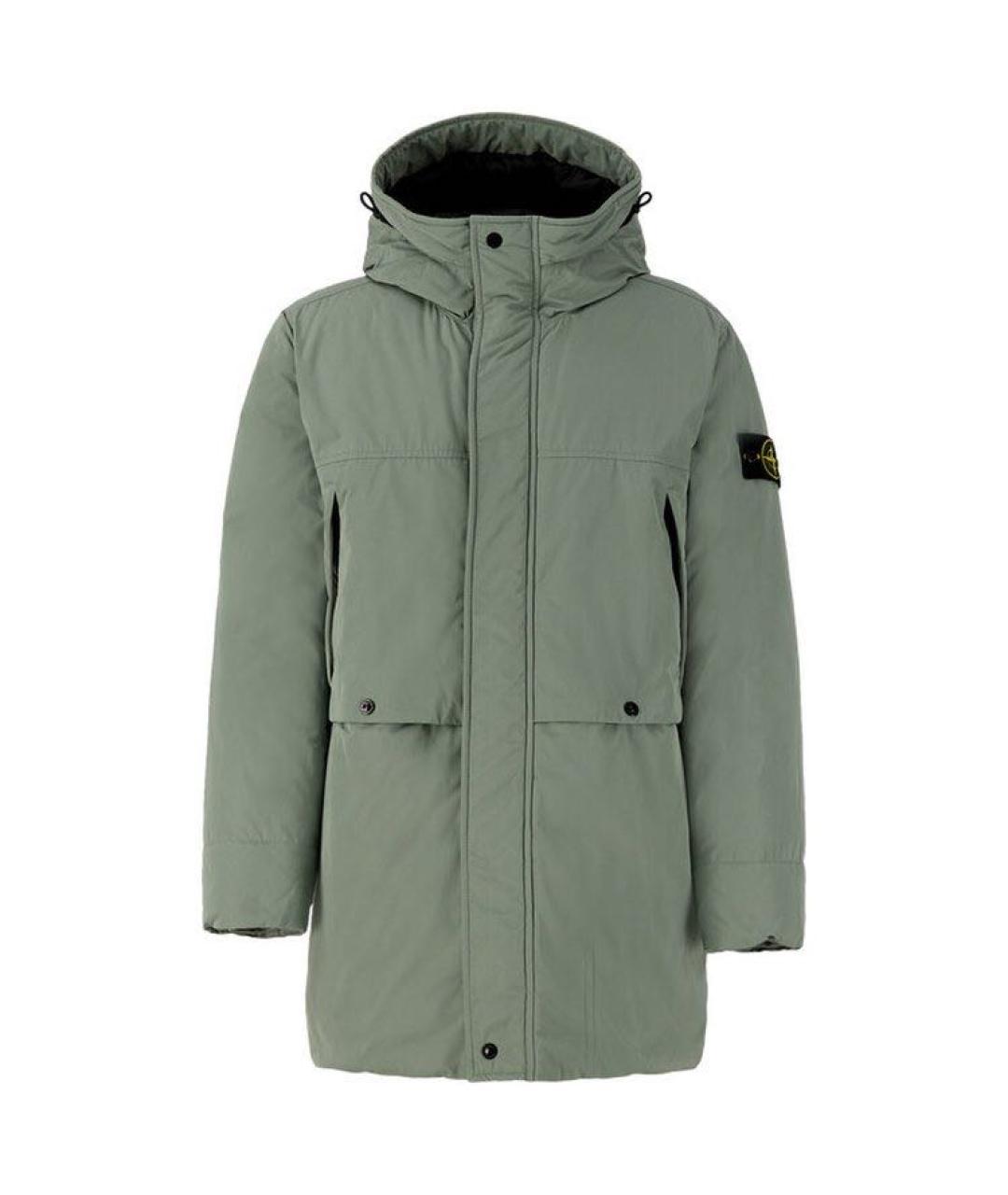 STONE ISLAND Хаки пуховик, фото 1