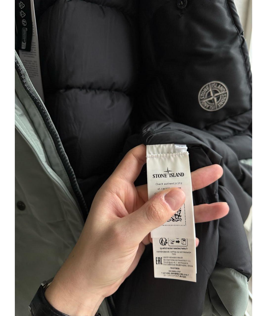 STONE ISLAND Хаки пуховик, фото 6