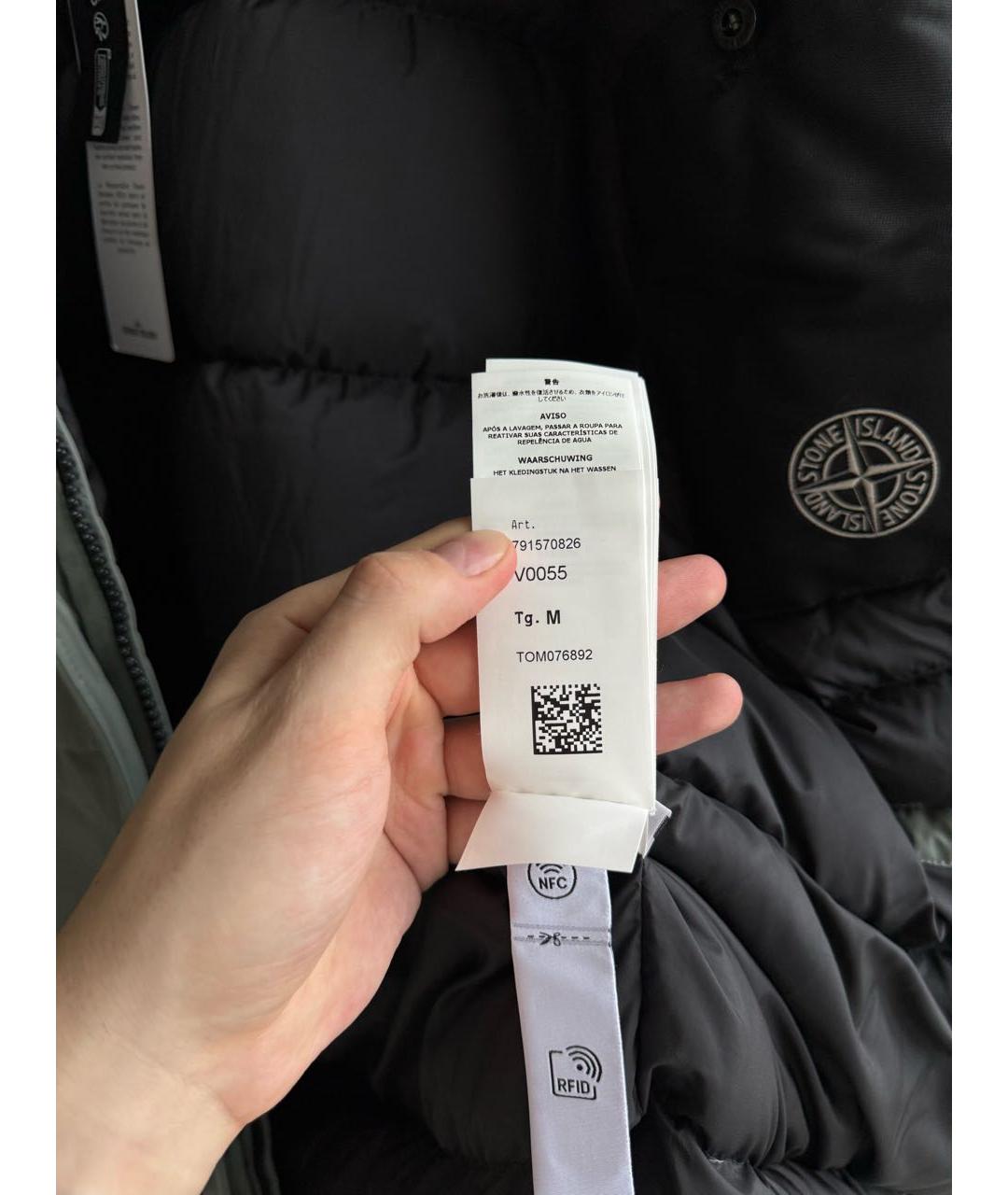 STONE ISLAND Хаки пуховик, фото 7