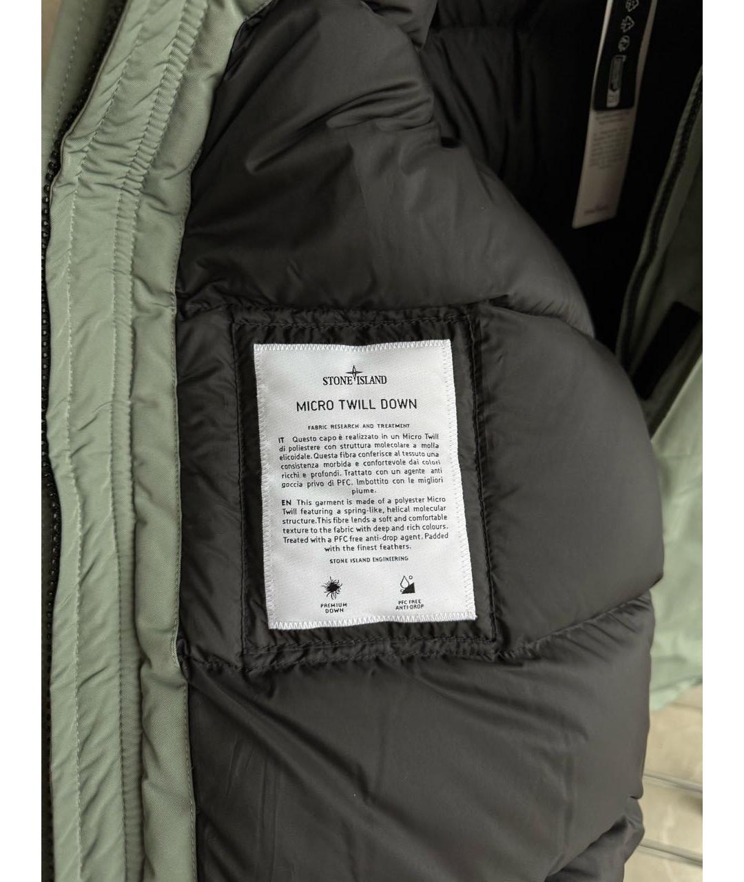 STONE ISLAND Хаки пуховик, фото 5