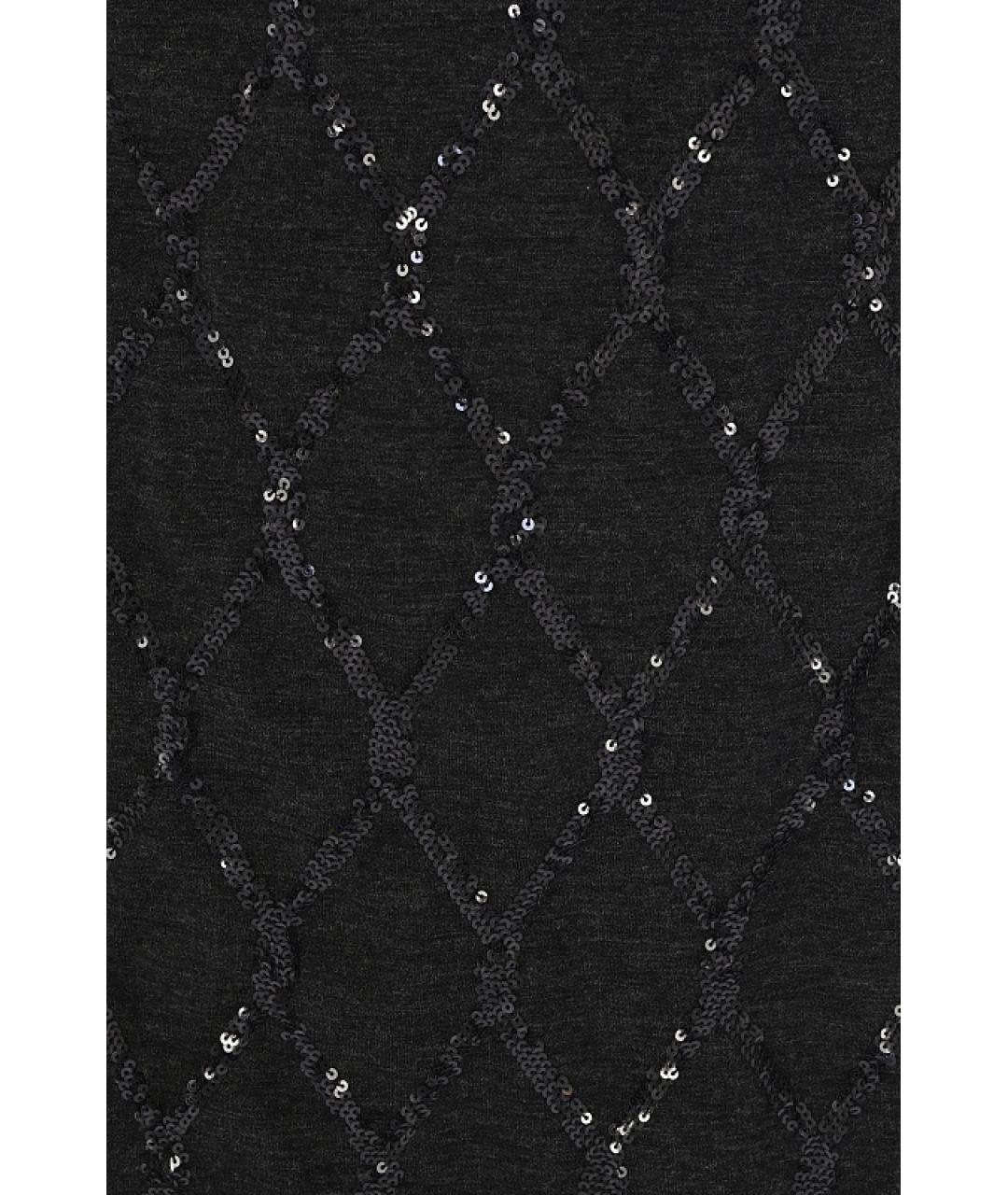 BRUNELLO CUCINELLI Черное шерстяное повседневное платье, фото 4