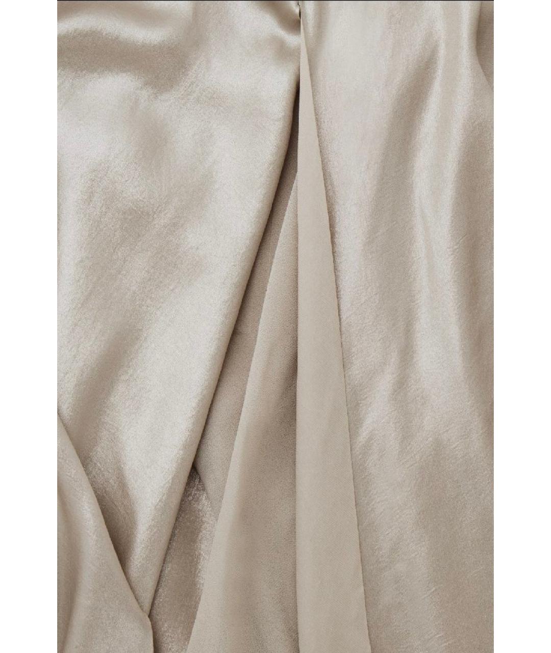 COS Серебряное полиэстеровое вечернее платье, фото 3