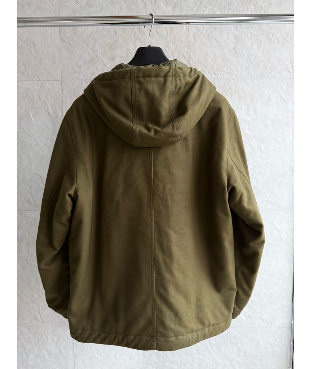 STONE ISLAND Хаки шерстяная куртка, фото 8