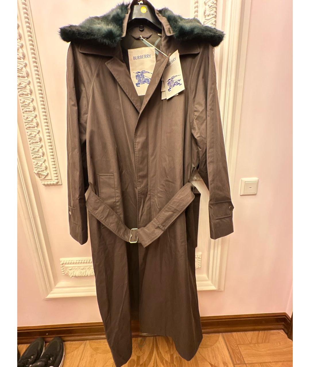 BURBERRY Коричневый тренч / плащ, фото 9