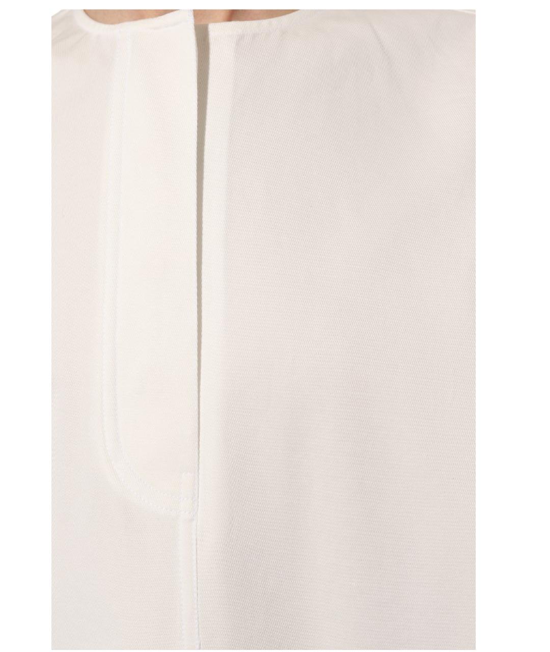 TOTEME Белая хлопковая блузы, фото 4