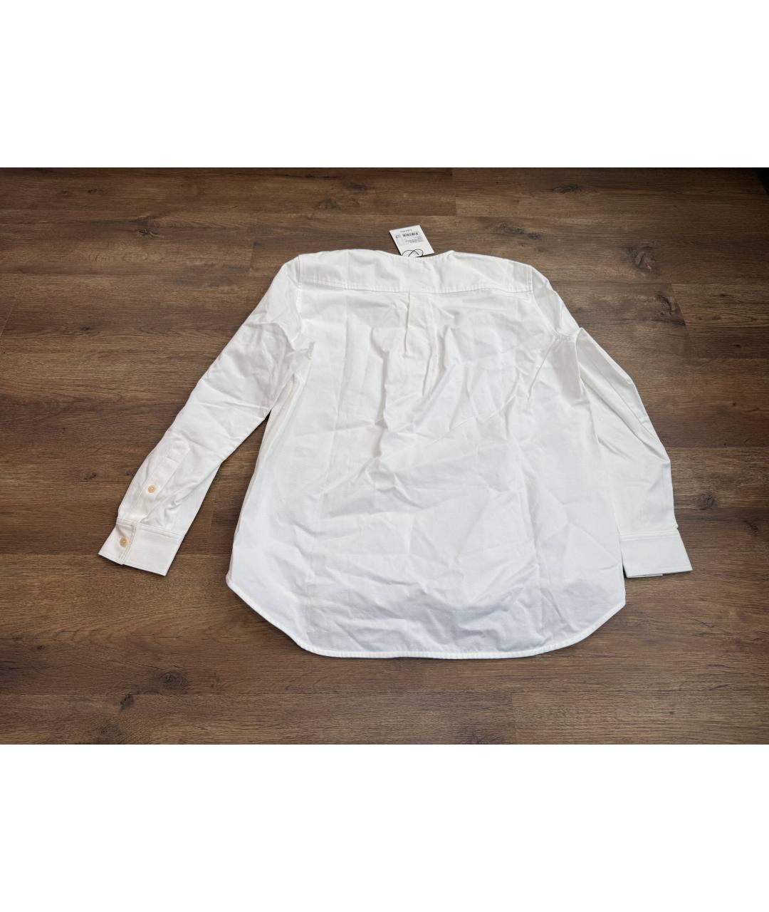 TOTEME Белая хлопковая блузы, фото 7